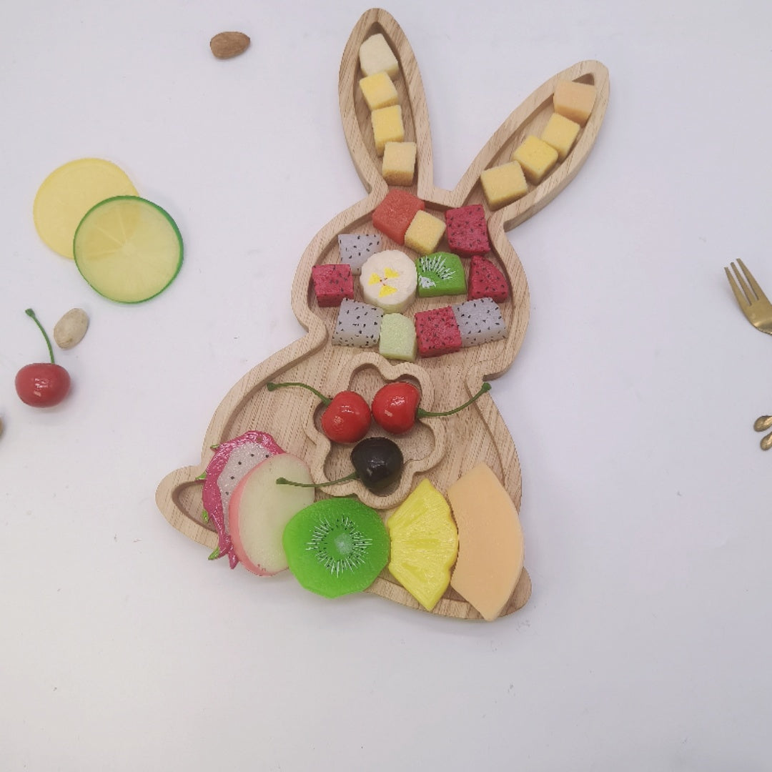 Wooden Cartoon Christmas Tray for Home Desktop Storage