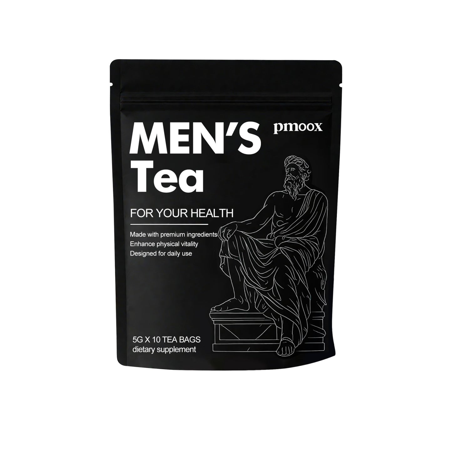 Men's Energy and Vitality Tea Bags - Herbal Boost with Mulberry & Jujube, 10 Pack