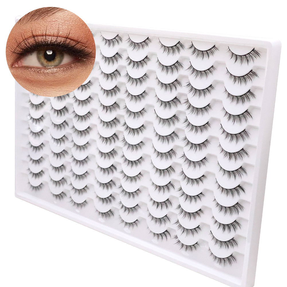 3D False Eyelashes - Multi-Layered Realistic Soft Lashes