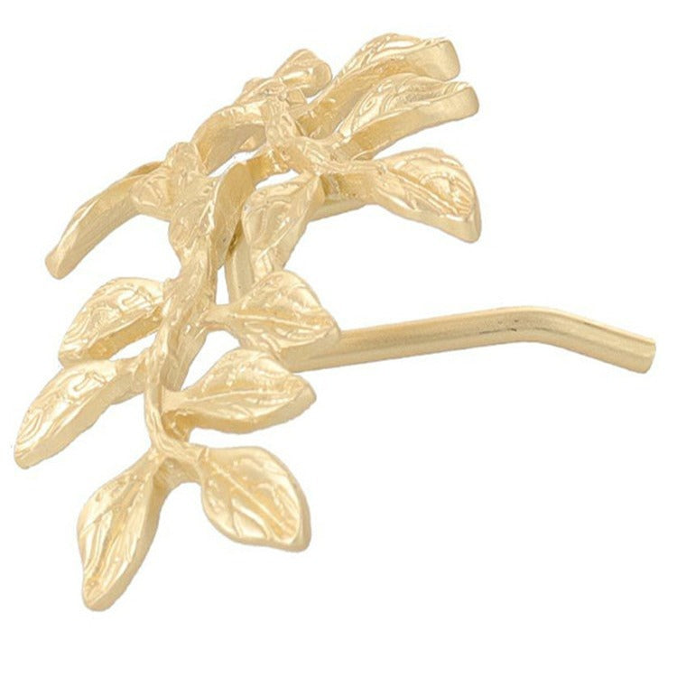 Leaf Shape Ponytail Clip Hairpin for Women Personalized Hair Accessory