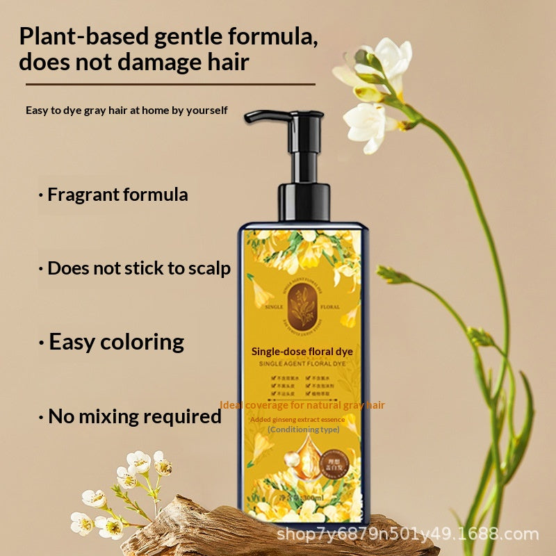Plant-Based Hair Color Cream - Mild Hair Dye with Soft Luster Finish