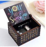 Wooden Classical Music Box with Painted Finish - Home Decor Gift