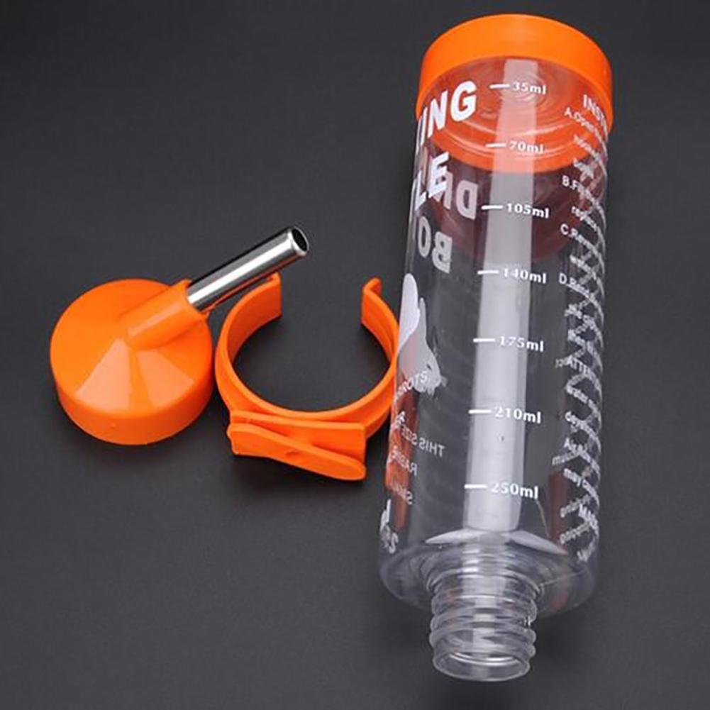 Small Pet Hamster Water Bottle 250ML Plastic Drinking Dispenser with Leak-Proof Design