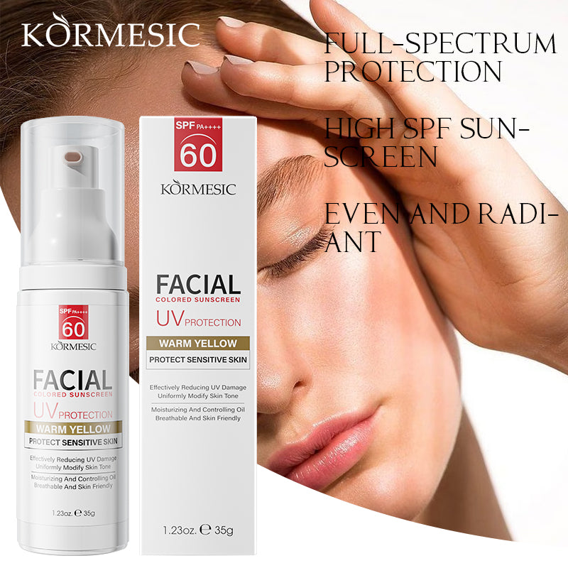 Tinted Facial Sunscreen Lotion SPF Protection for Skin Care