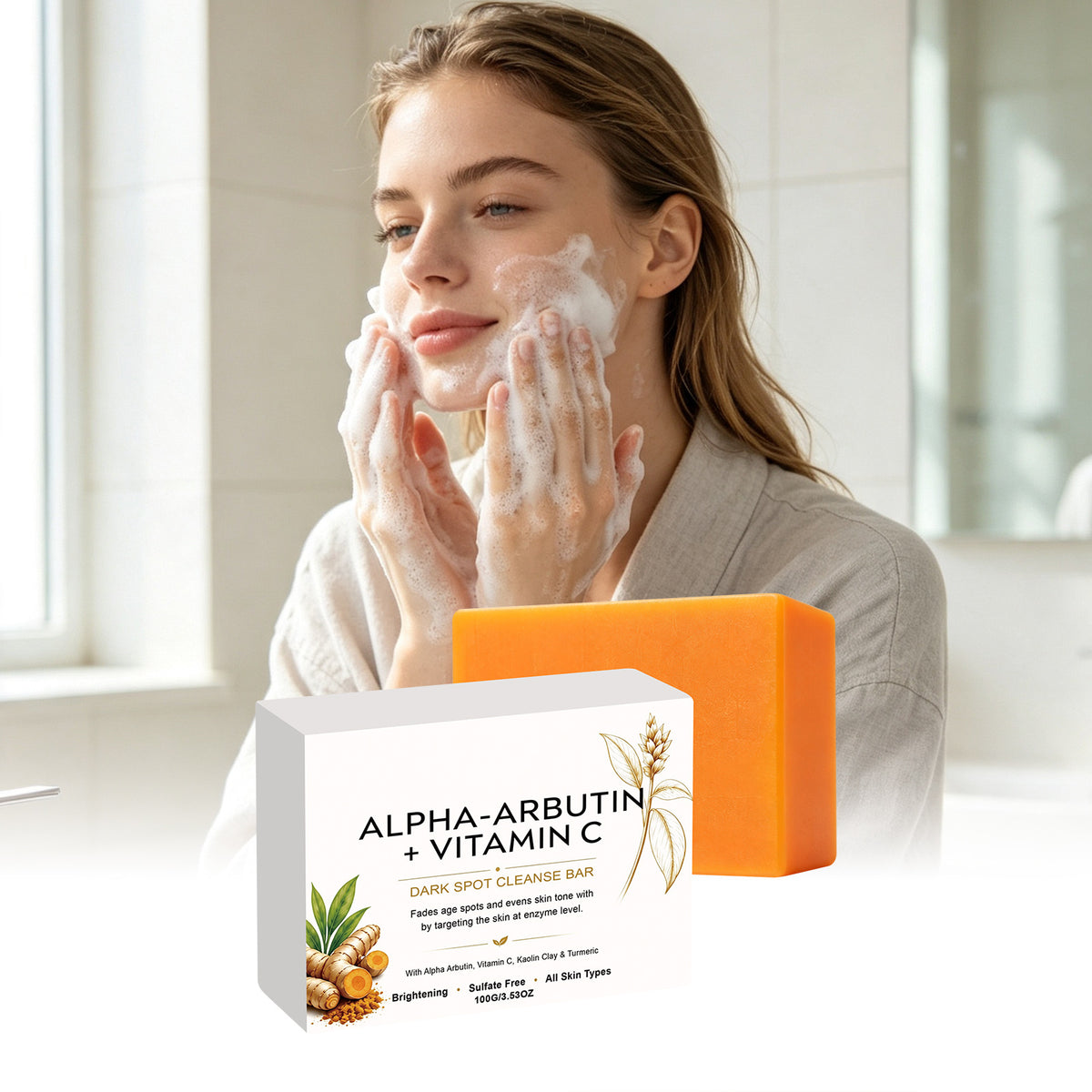 Lightening Facial Cleansing Soap 100g Brightening Skin Care