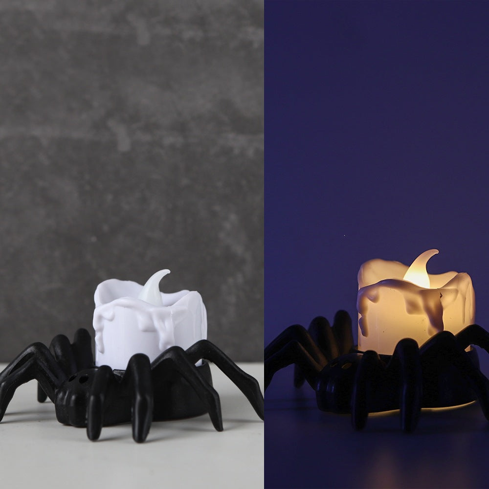 Halloween Spider Skull Night Light - Bedside Decor Lamp with Variants