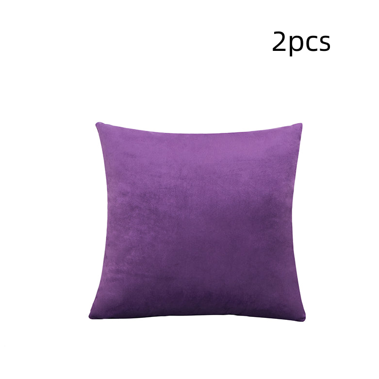 Velvet Lumbar Support Pillow Cover for Office Car Home Decoration