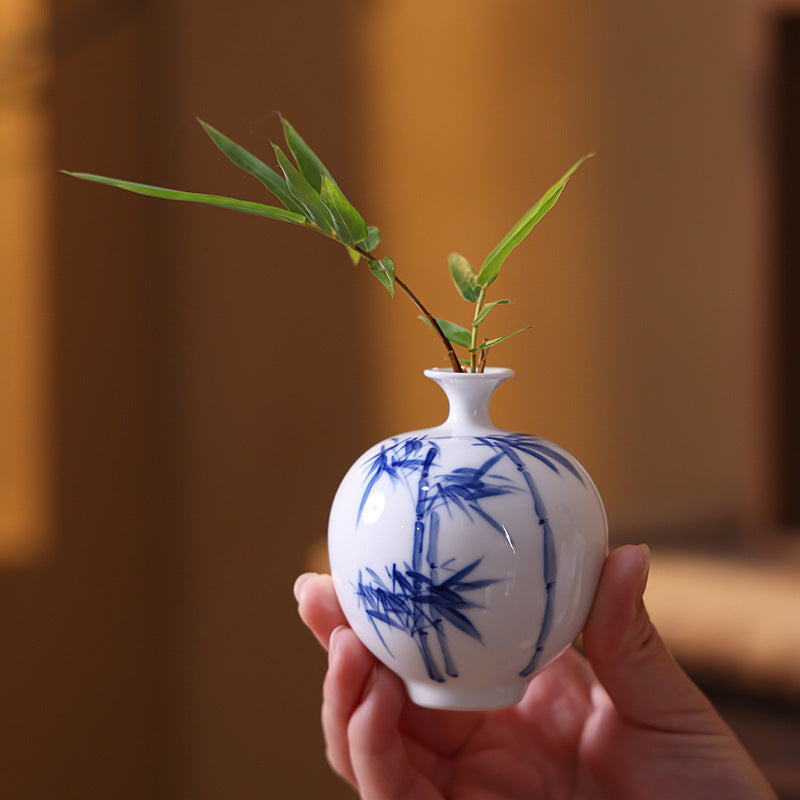 Small Ceramic Vase Set for Home Decor - Ball and Beauty Style Options