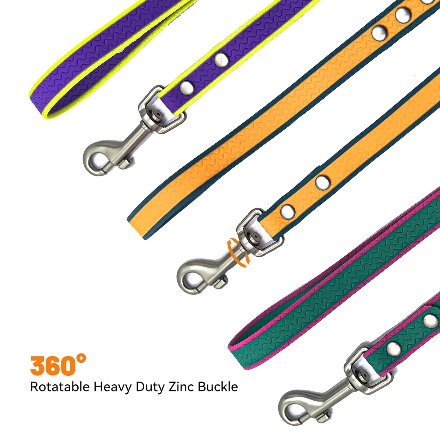 Pet Training Leash Waterproof PVC Coated Rubberized Durable Rope