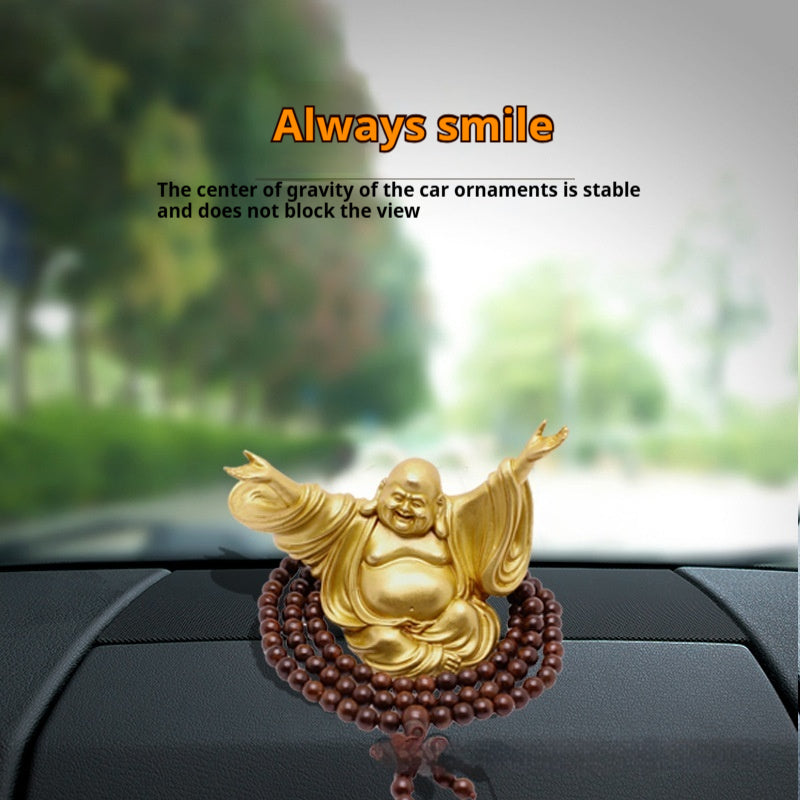 Decorative Brass Car Ornament Chinese Traditional Craft 10x5x6cm Gold Antique