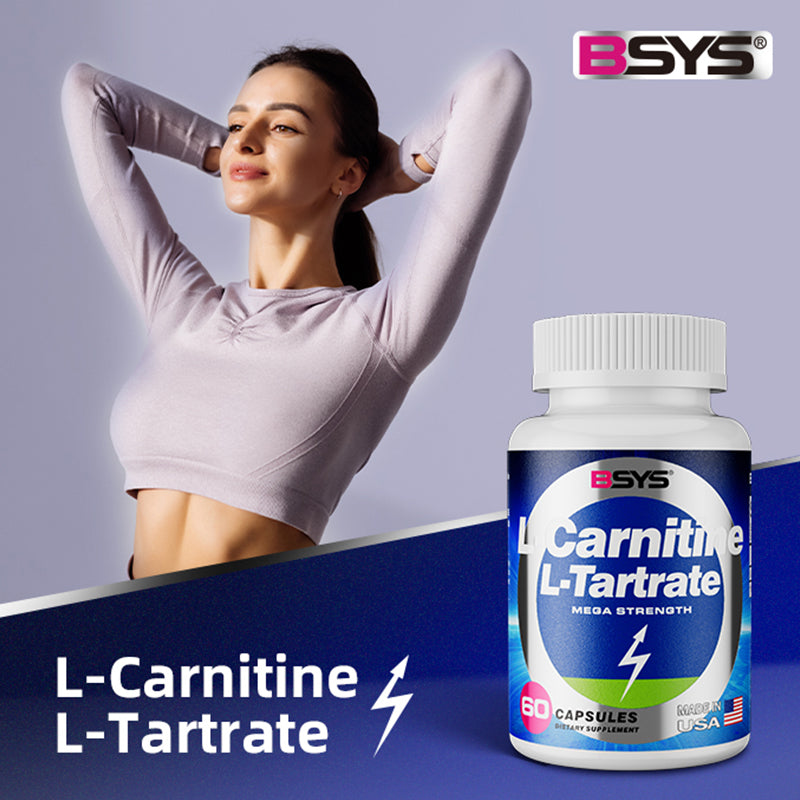 L-Carnitine L-Tartrate Supplement - 60 Capsules