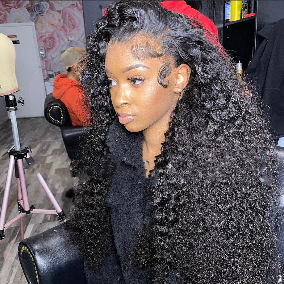 High Temperature Silk Hair Wigs for Ladies - Natural Long Curly Style