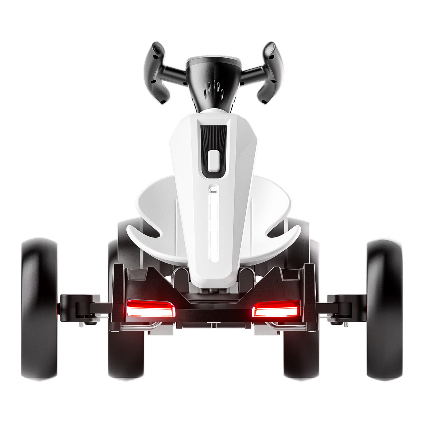 12V Electric Kids Pedal Go Kart with Adjustable Seat - White