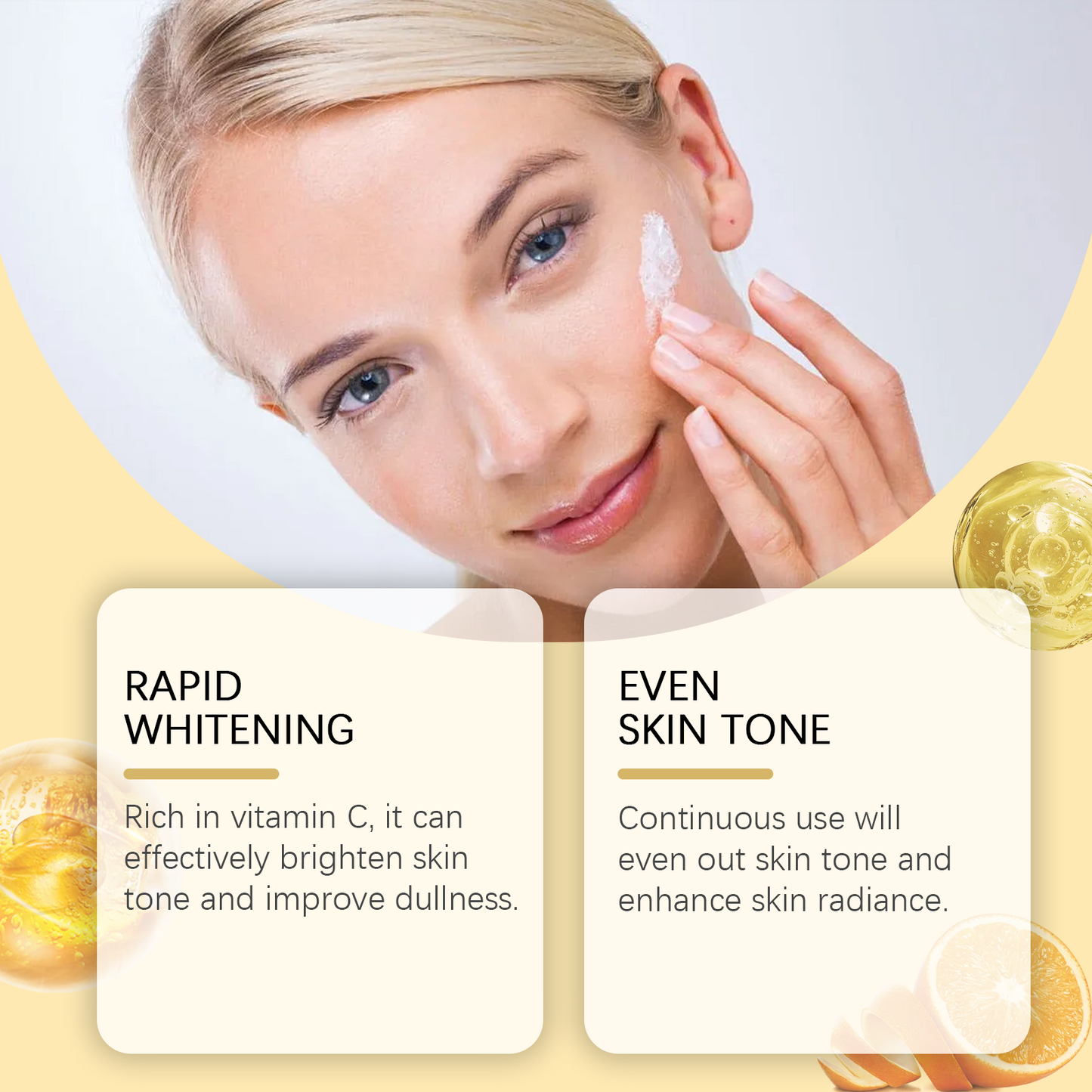 Vitamin C Brightening Facial Moisturizer - Pore Refining Face Cream