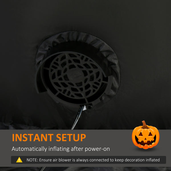 9-Foot Inflatable Pumpkin Ghost Halloween Decoration
