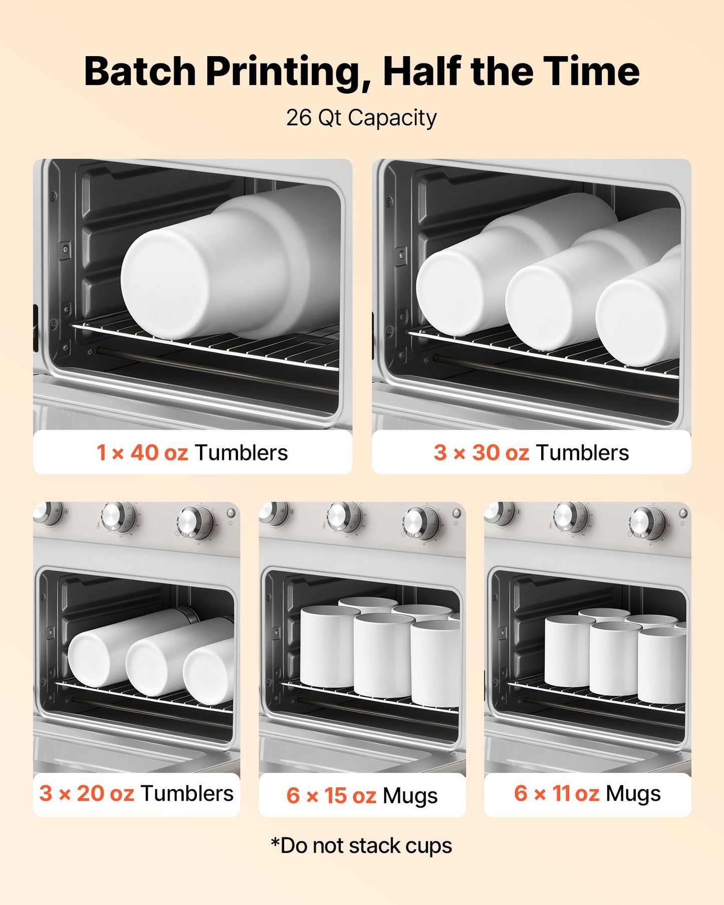 Sublimation Oven Machine 26 Qt for Tumblers & Mugs with Heat Gun & Accessories
