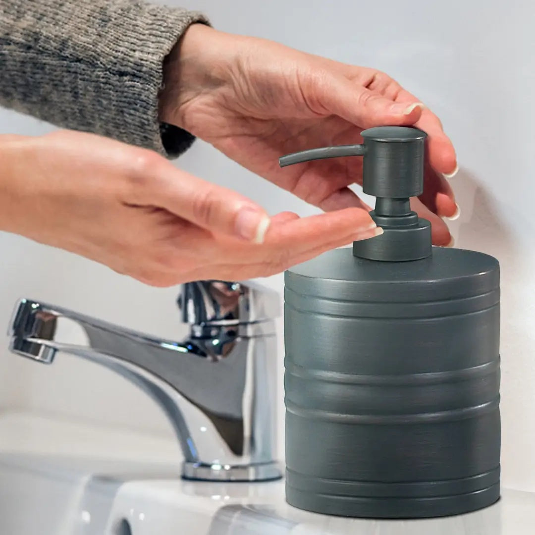 Stainless Steel Liquid Soap Dispenser Pump Bottle Bathroom Vanity &