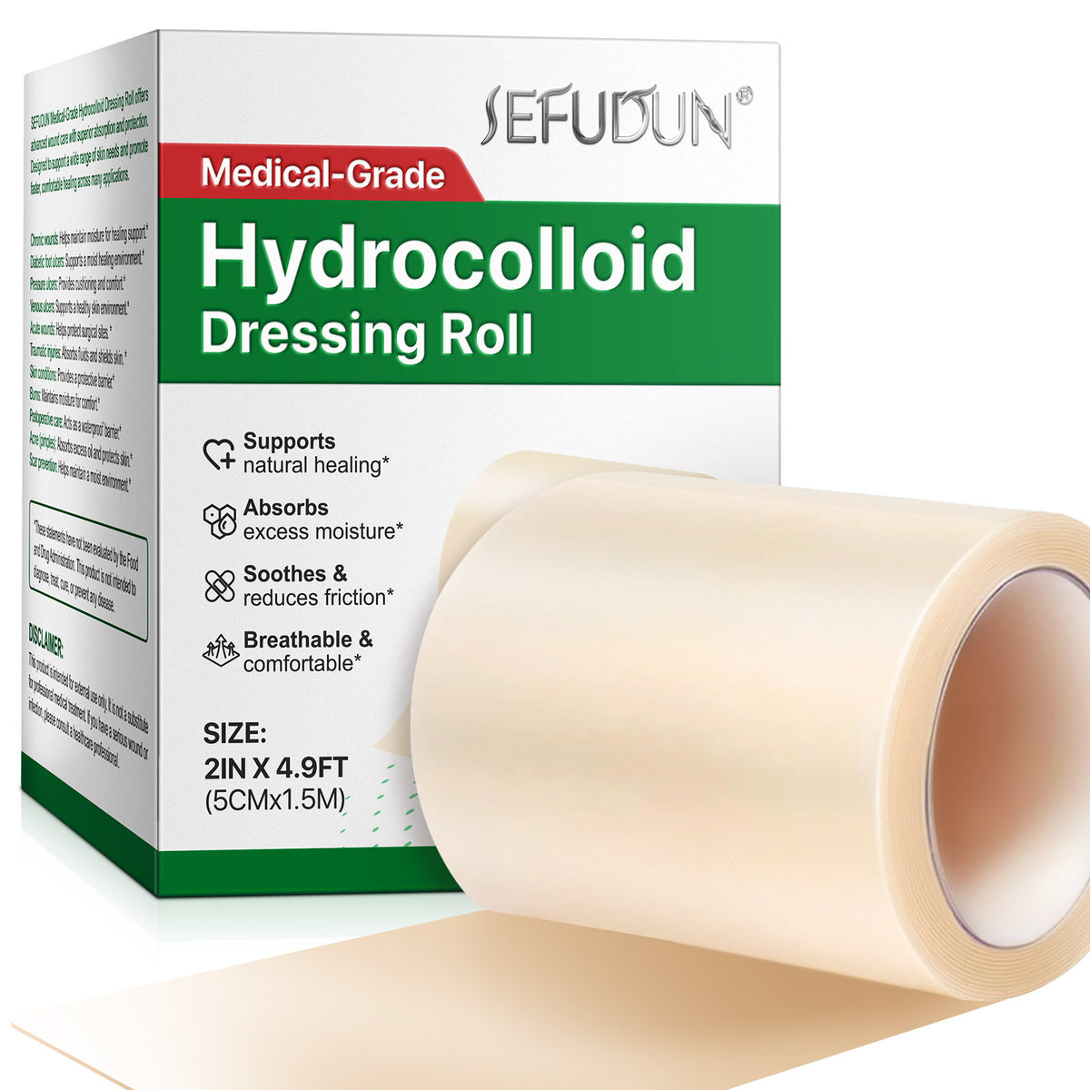 Hydrocolloid Bandage Dressing - Large 5cm x 3.6m