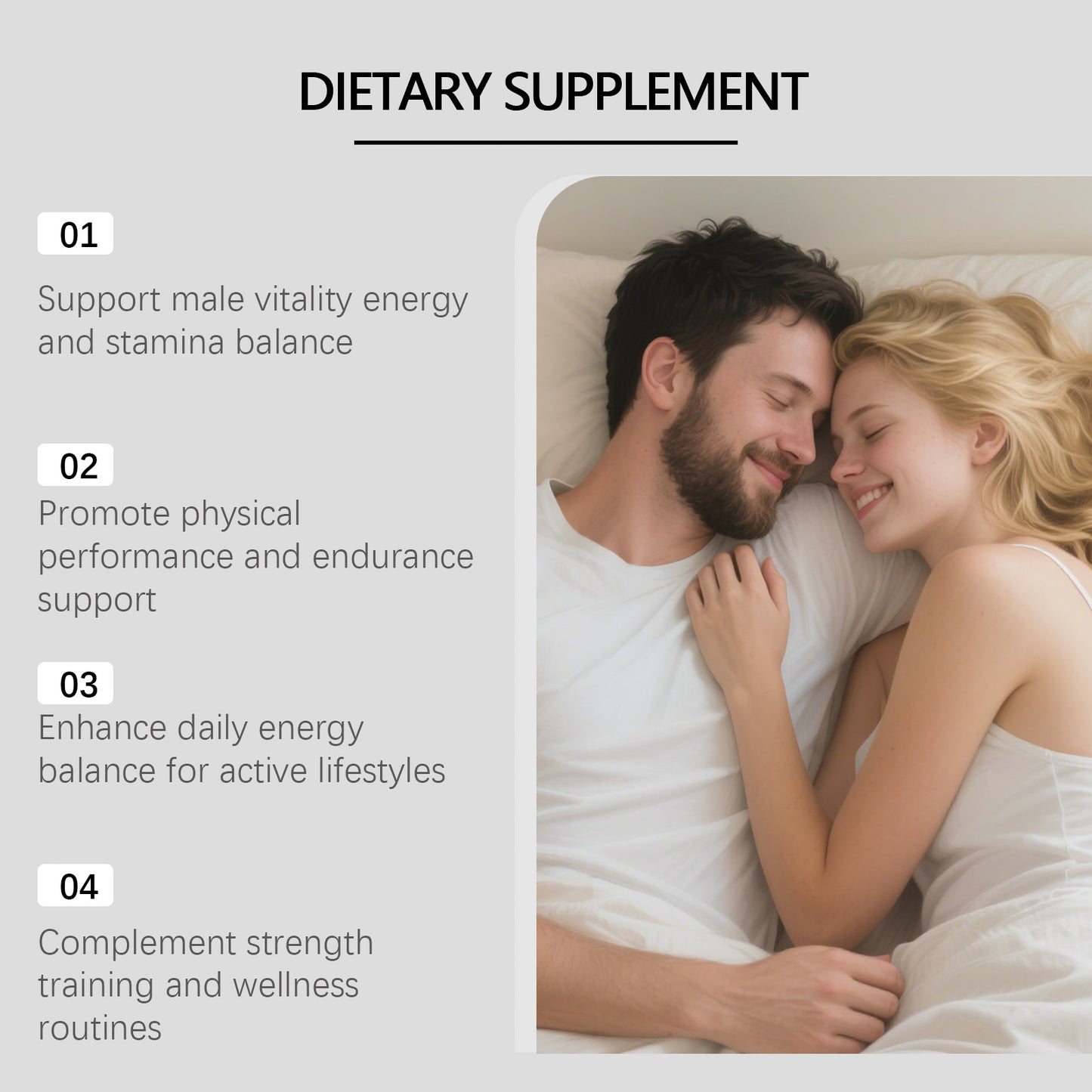 Men's Vitality Support Capsules - 60 Count Dietary Supplement for Men