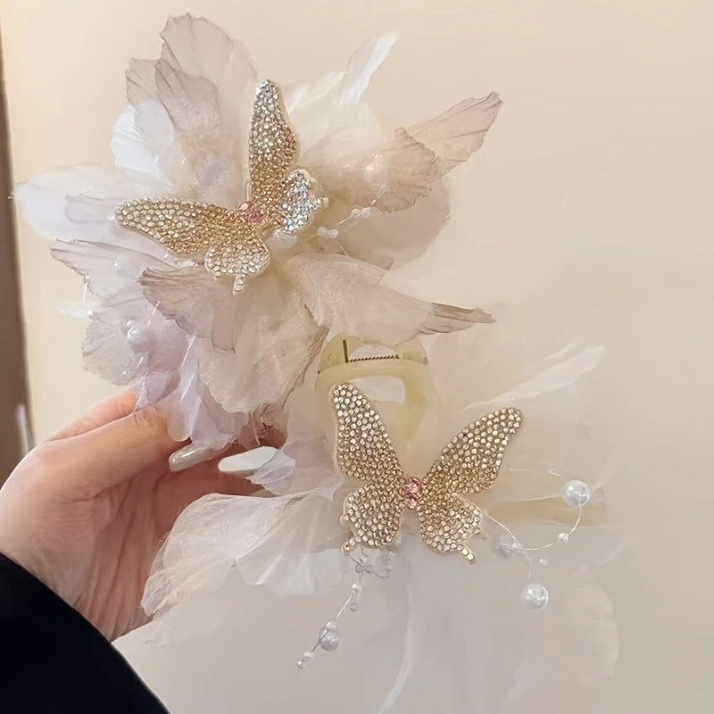 Elegant Bow Hair Clip for Women - Stylish Updo Claw Hair Accessory