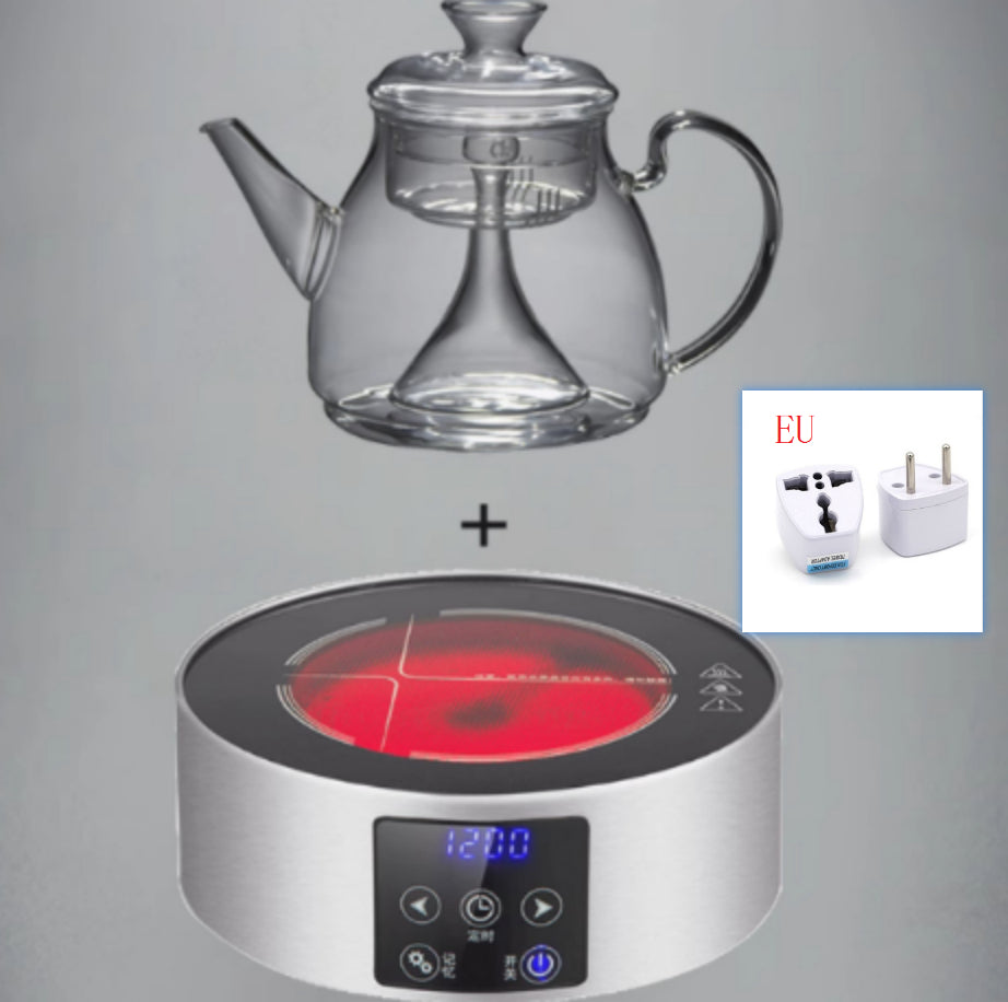 Large Capacity Glass Steam Teapot for Home Brewing - 1.5L