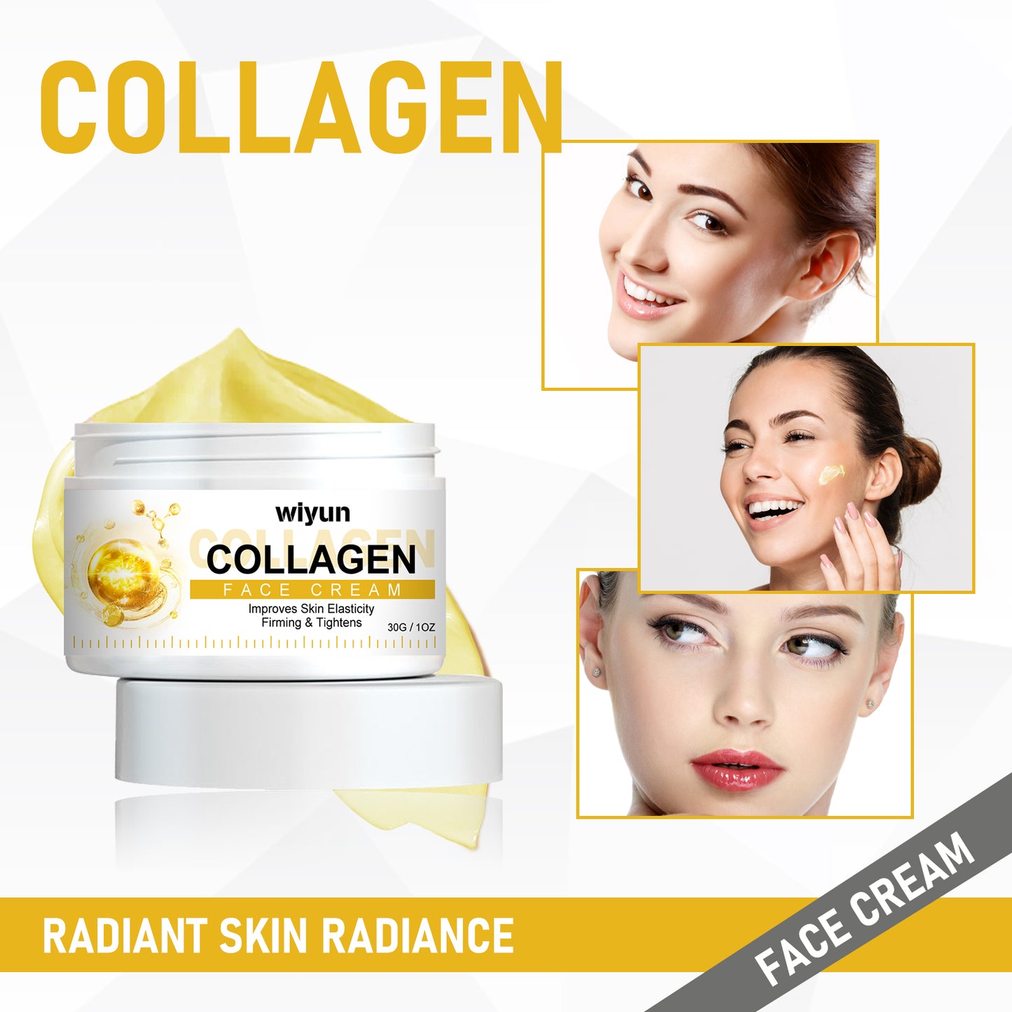 Collagen Face Cream - Anti-Aging Moisturizer for Wrinkles & Fine Lines