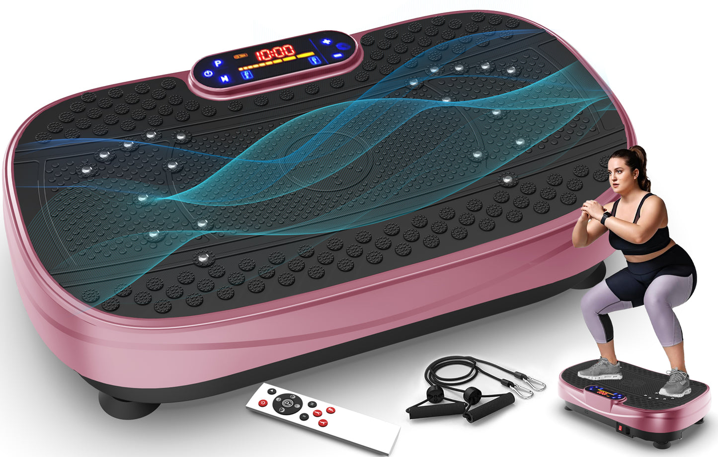 Vibration Plate Fitness Platform - Rose Red Exercise Machine
