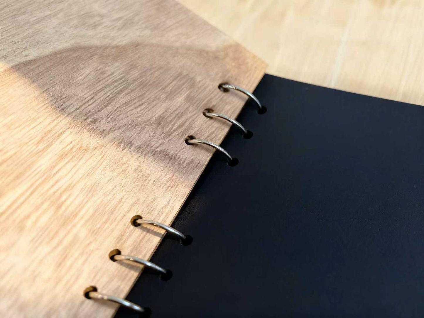 Wooden Wedding Guest Book with Engraved Mr. & Mrs., Customizable Rustic Photo Album for Bridal Shower & Reception