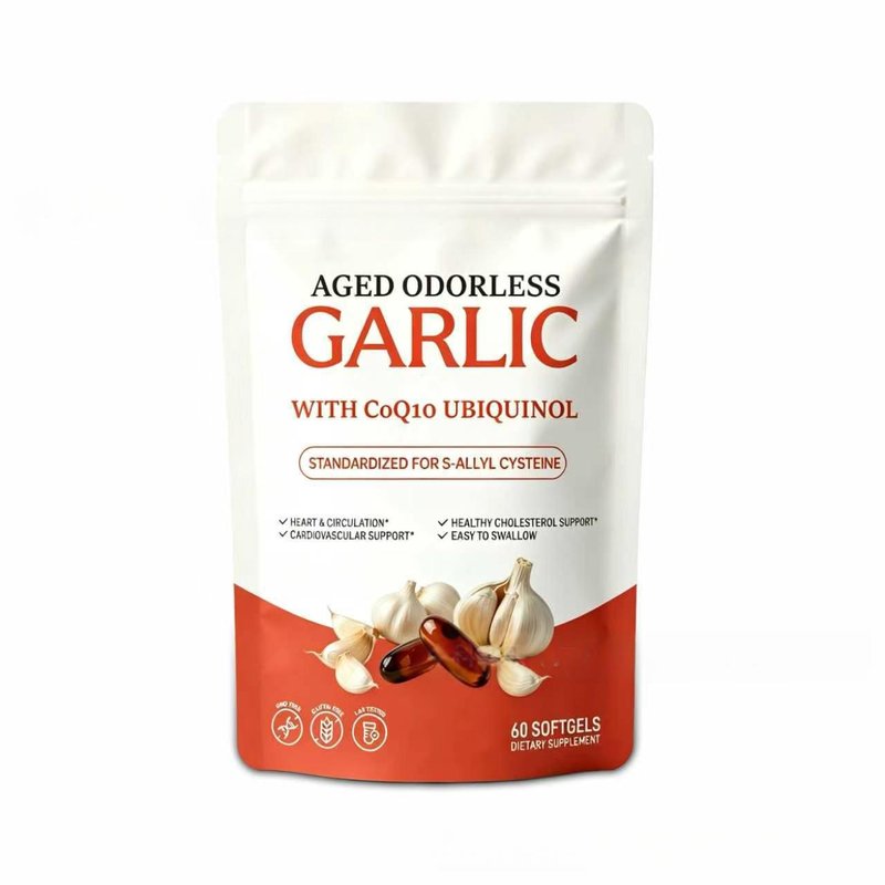 Aged Odorless Garlic Capsules - 60 Count