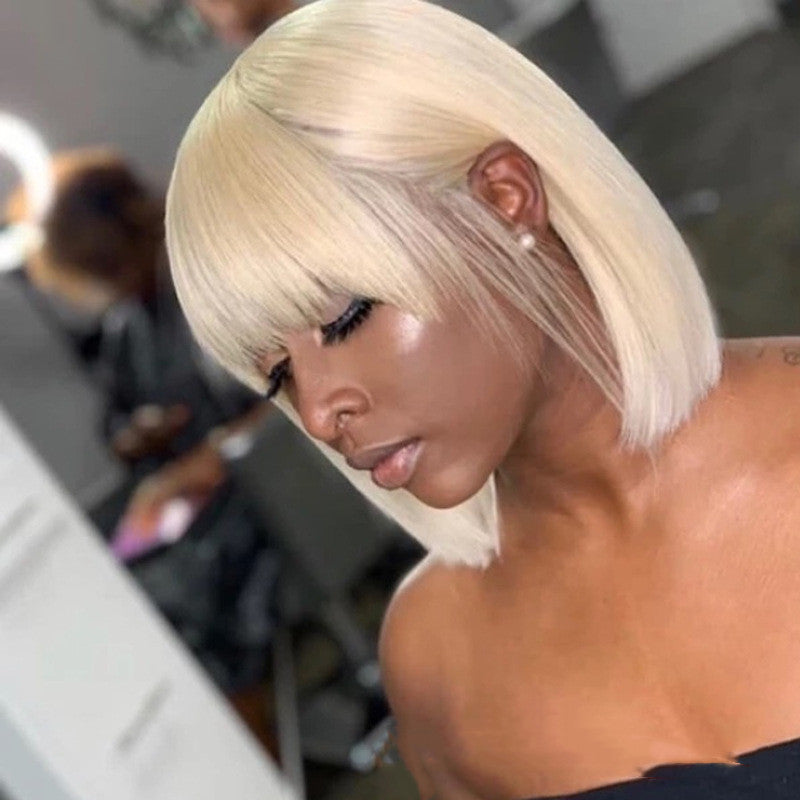 Synthetic Cosplay Wig - Short Hair Headgear