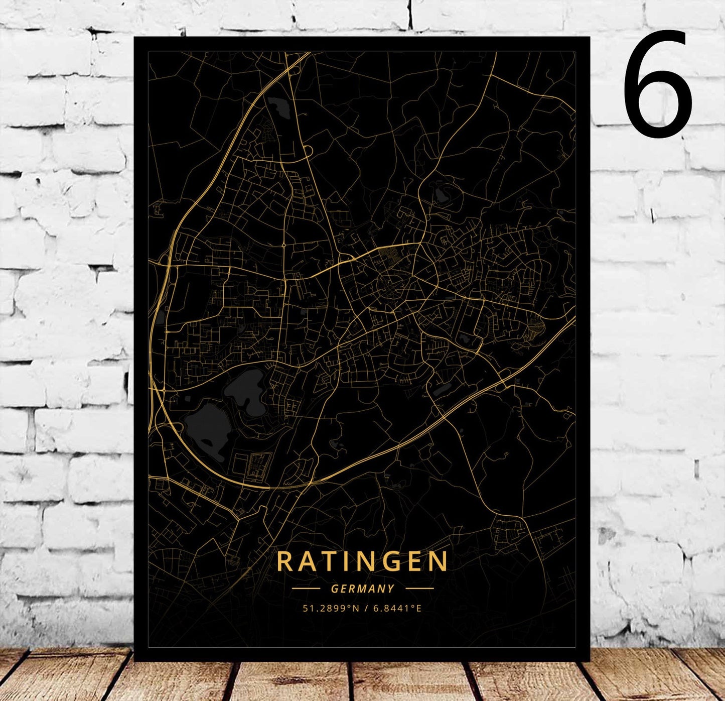 Decorative Canvas Art Poster for Home & Garden Wall Decor - Rostock's City