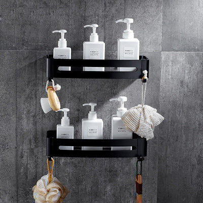 Space Aluminum Tripod Corner Rack for Bathroom Storage - Multiple Styles