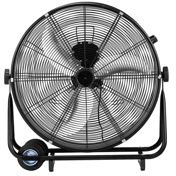 Industrial Cooling Fan with Adjustable Tilt, 91.5x22.5x87cm, Heavy-Duty Metal Structure