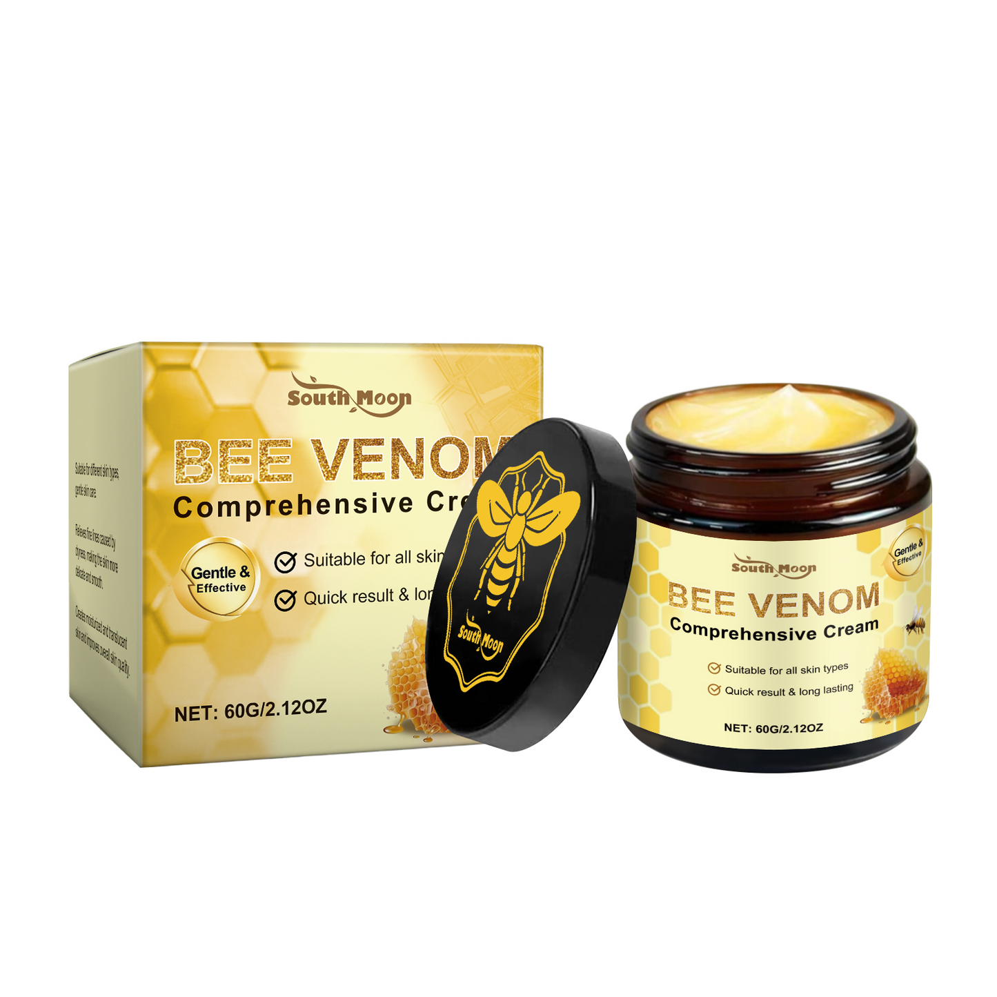 Bee Venom Moisturizing Cream - Daily Face and Body Skin Care