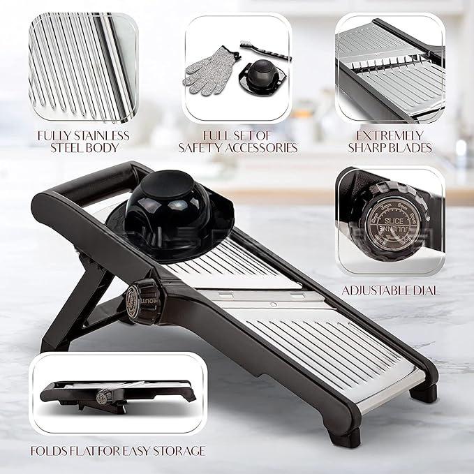 Multi-Function Stainless Steel Vegetable Slicer for Kitchen Prep