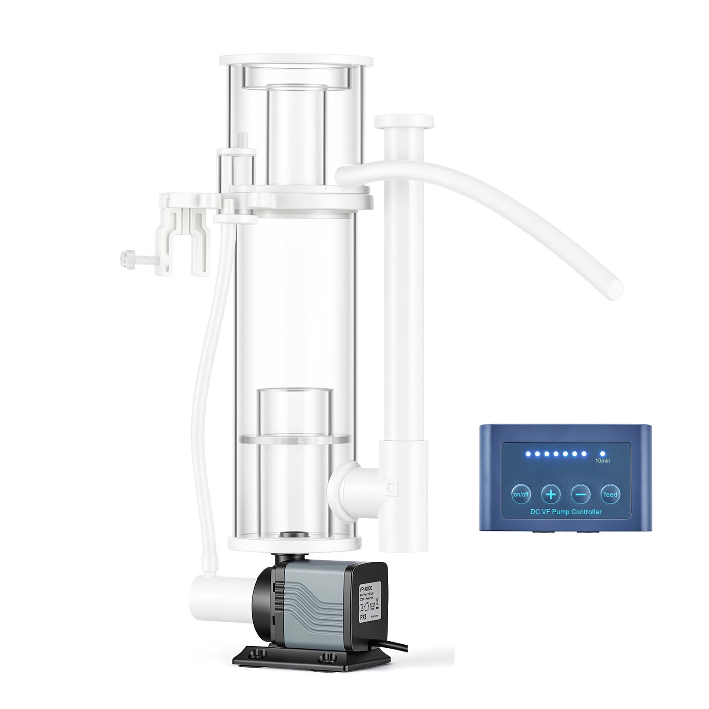 Hang-On Aquarium Protein Skimmer with DC Pump for 30-80 Gallon Saltwater Reef Tanks