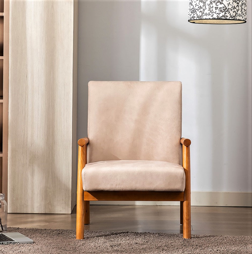 25 Wide Classic Mid-Century Modern Arm Chair, Light
