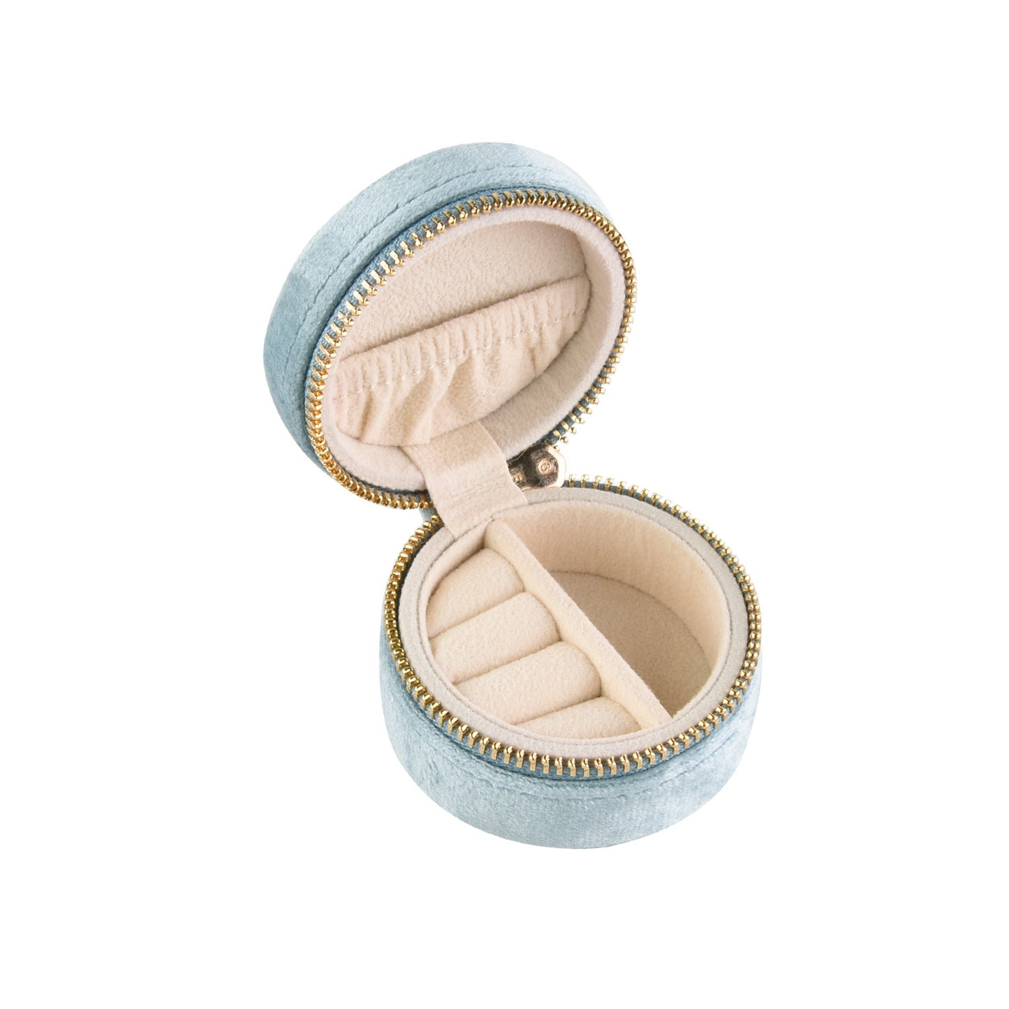 Mini Velvet Jewelry Storage Box - Portable Ring Organizer, Multi-Color