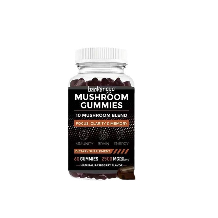 Mushroom Dietary Supplement Gummy Candy - 60 Pieces