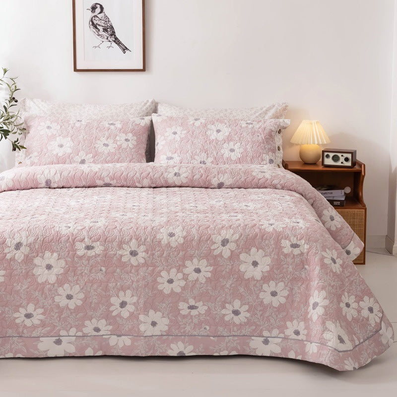 Cotton Bed Cover Set – Multiple Sizes & Patterns for Household Use