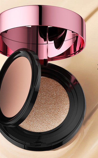 Double Layer Cushion Foundation Concealer Skin Care Makeup - Natural & White