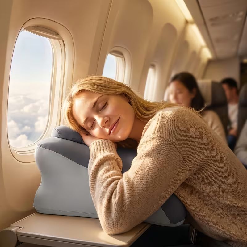 Ergonomic Cotton Pillow - Breathable Back Support for Side & Back Sleepers