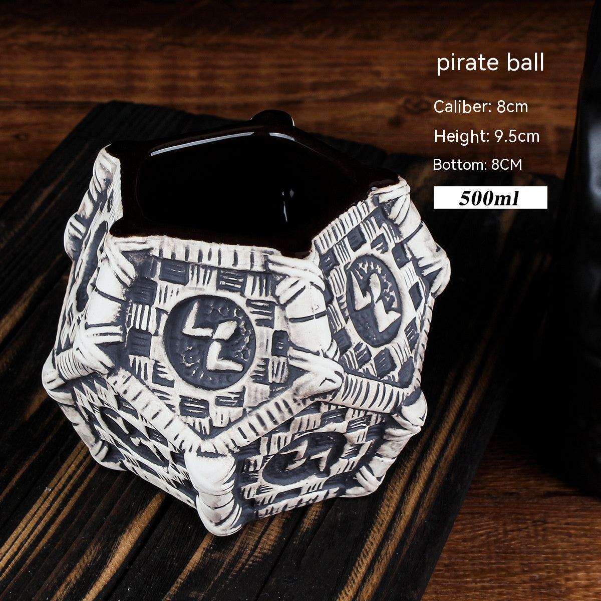 Creative Ceramic Cocktail Glass - Retro Style Multi-Design Drinkware