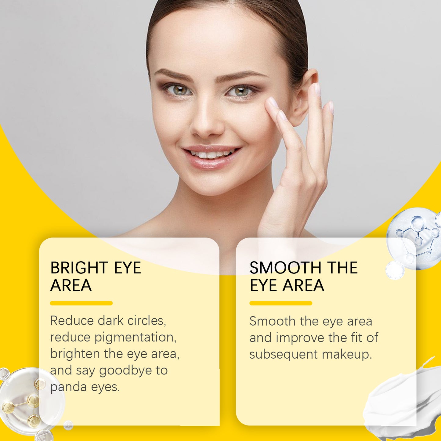 Firming & Moisturizing Eye Cream with Niacinamide - Anti-Aging Eye Treatment