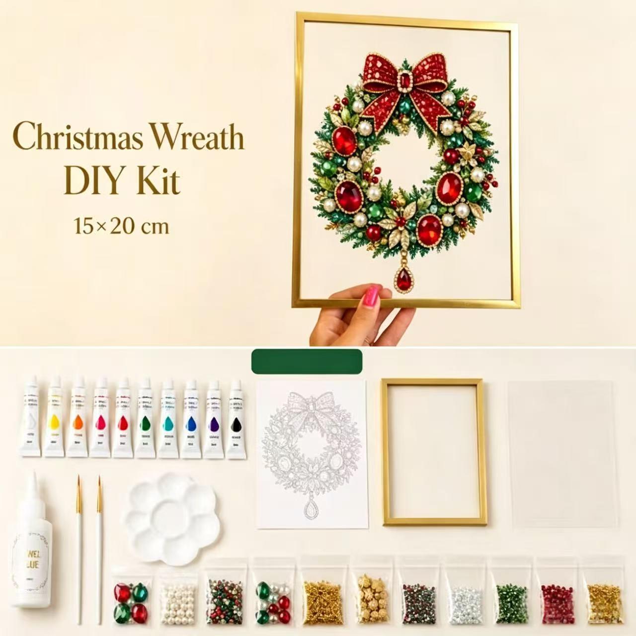 DIY Christmas Tree Jewelry Art Kit - Holiday Home Decor Craft Set