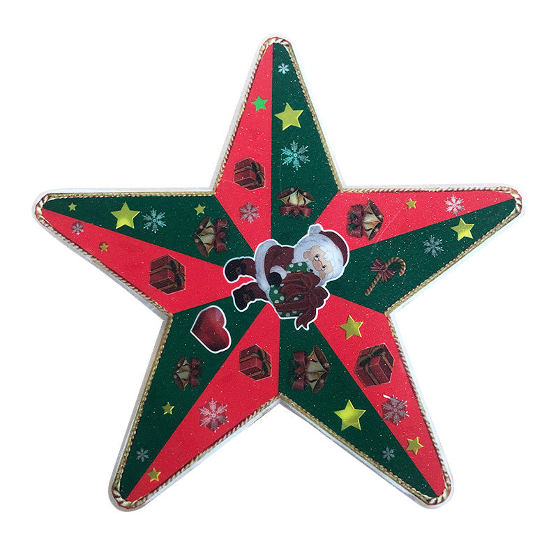 Outdoor Christmas Decoration Lights Hanging Tree Snowflake Star Lantern Set