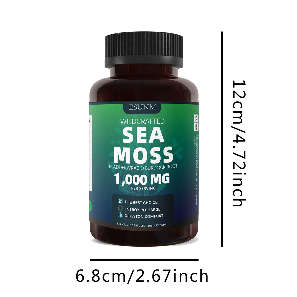 Seaweed Compound Vitamin Capsules - 120 Tablets