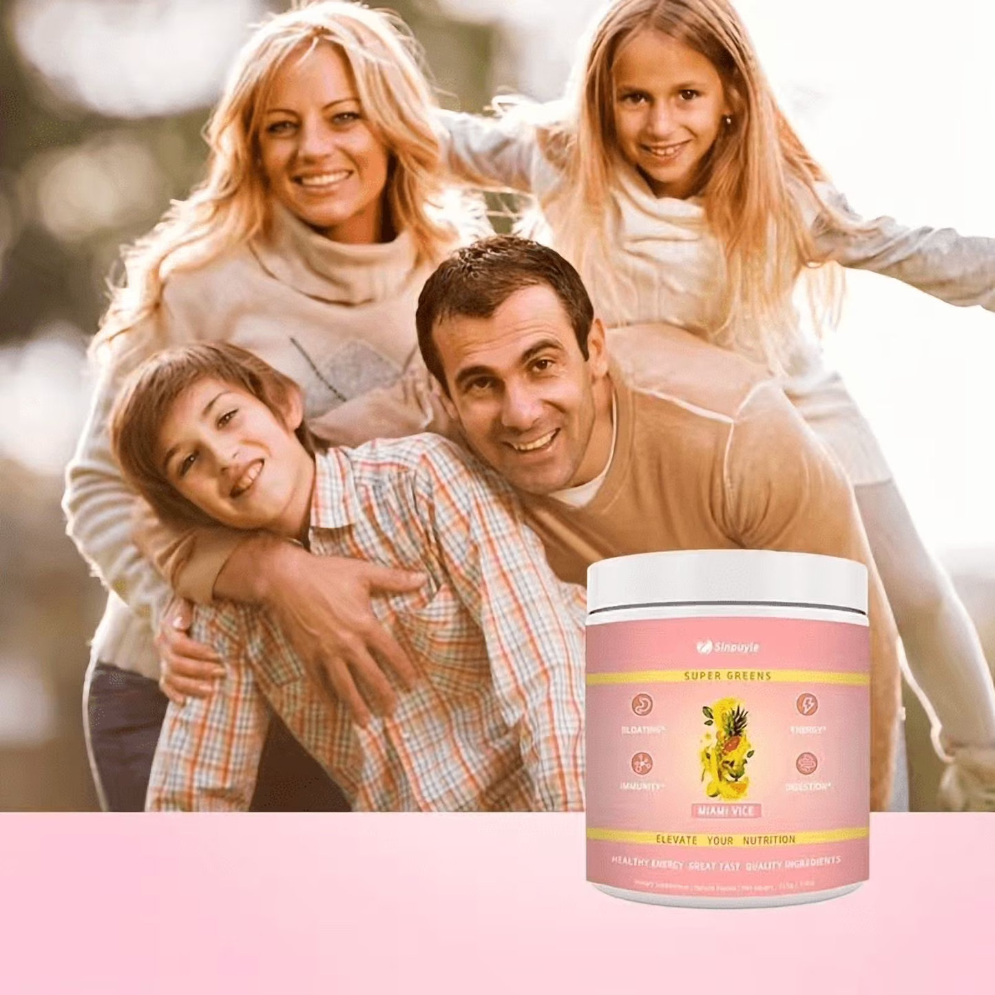Super Greens Powder - Daily Supplement for Energy, Digestion & Immunity 255g