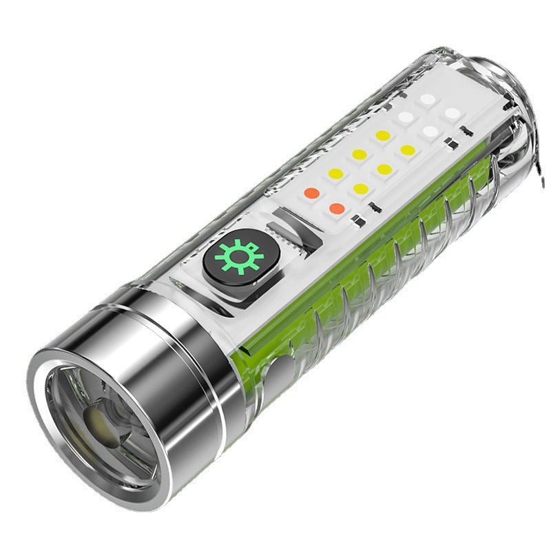 Mini High-Intensity Zoom Flashlight with Keychain – Long-Range Portable Torch
