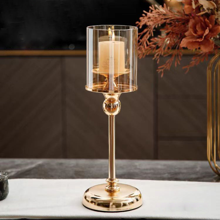 Elegant Candle Holder for Home Decor - Retro Romantic Atmosphere, Multiple Sizes & Finishes